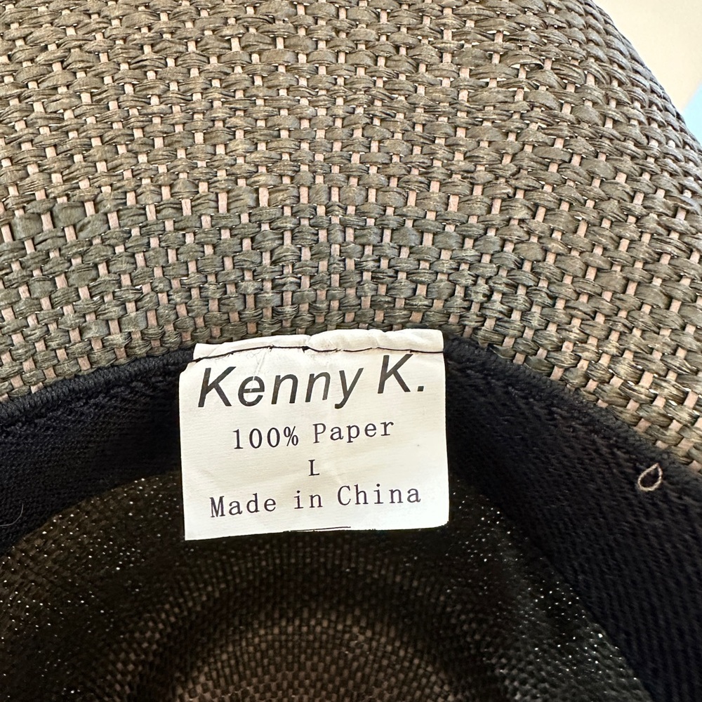 Dark Grey/Black Western Style Hat with Black Decorative Band - Picture 8 of 8